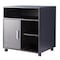 Basicwise Printer Kitchen Office Storage Stand With Casters, Black QI003556.B - alternate 6